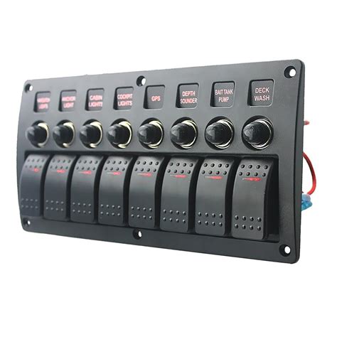 electrical panel switch box|12v circuit breaker switch panel.